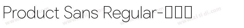 Product Sans Regular字体转换